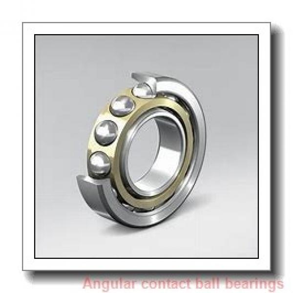 90 mm x 190 mm x 43 mm  NSK QJ318 angular contact ball bearings #1 image